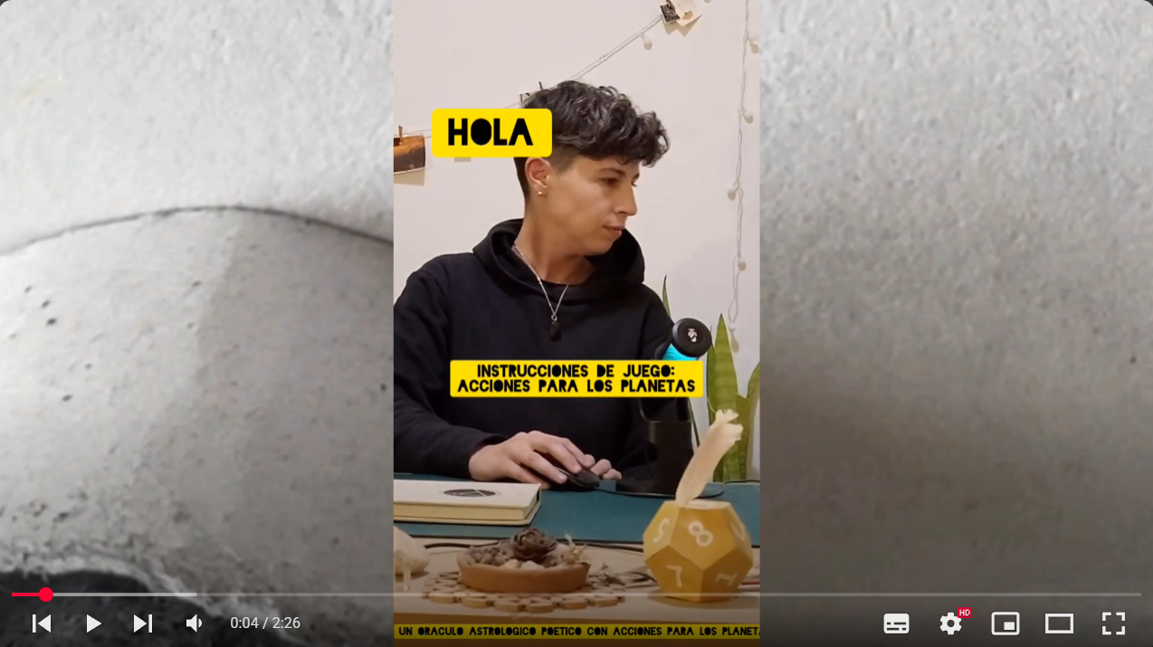 Instrucciones de juego - playlist